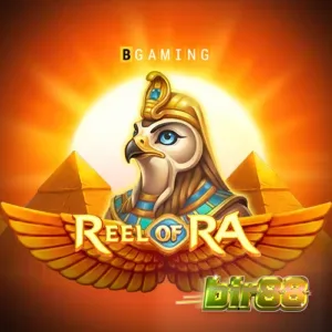 Tampilan visual slot Reel of Ra dengan simbol koin emas